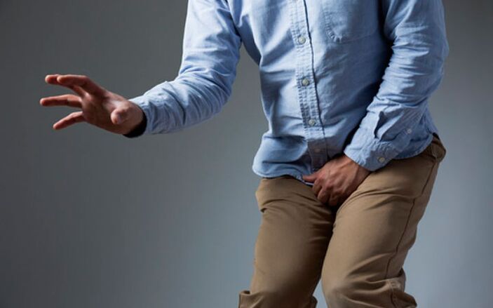 Pain in the groin with prostatitis